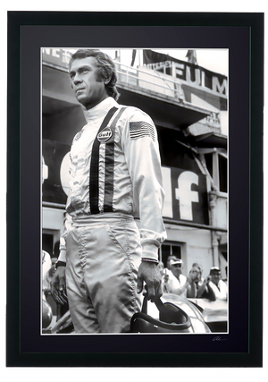  Steve McQueen - Porsche Driver - Le Mans 1971 - Cadre Photo- Starck Gallery