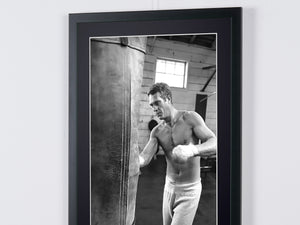 Steve McQueen mentre fa boxe - Los Angeles 1963