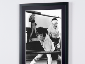  Sylvester Stallone as Rocky Balboa and Burgess Meredith as Mickey in Rocky II , 1979 