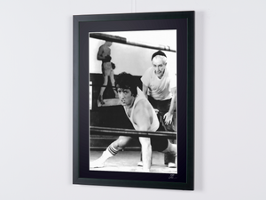  Sylvester Stallone as Rocky Balboa and Burgess Meredith as Mickey in Rocky II , 1979 