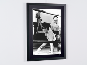  Sylvester Stallone as Rocky Balboa and Burgess Meredith as Mickey in Rocky II , 1979 