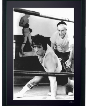  Sylvester Stallone as Rocky Balboa and Burgess Meredith as Mickey in Rocky II , 1979 