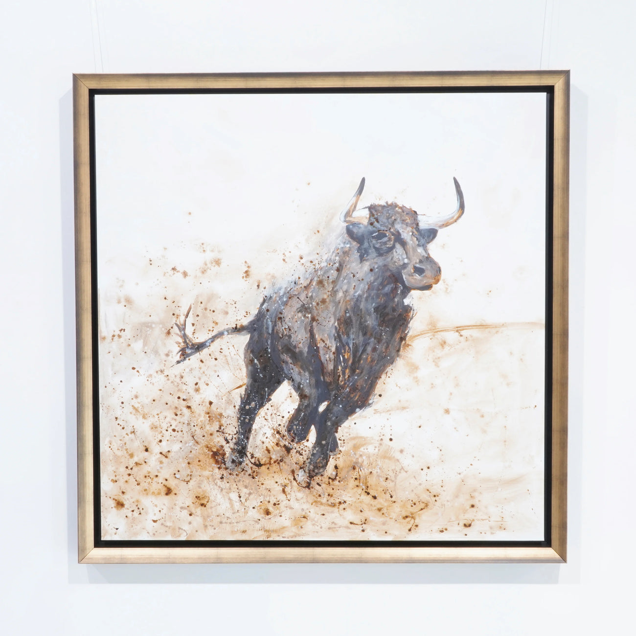 Original artwork by Monti — 132 x 132 cm. Unique piece (1/1), signed with certificate of authenticity. Framed.