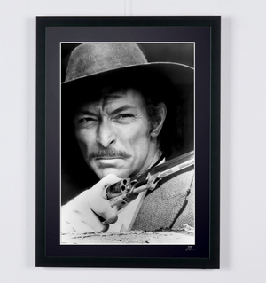 The Good, the Bad and the Ugly (1966) - Lee Van Cleef (Angel Eyes) — framed cinema photograph, Fine Art print