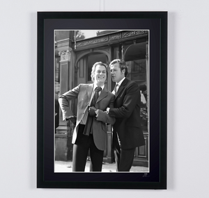The Persuaders! (1971–1972) - Roger Moore & Tony Curtis — framed cinema photograph, Fine Art print