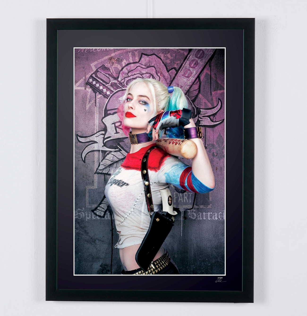 Fine art photograph of Margot Robbie in The Suicide Squad, hand-framed — limited edition of 30 numbered prints.