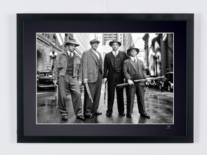 The Untouchables (1987) - Sean Connery, Kevin Costner, Charles Martin Smith & Andy Garcia — photographie de cinéma encadrée
