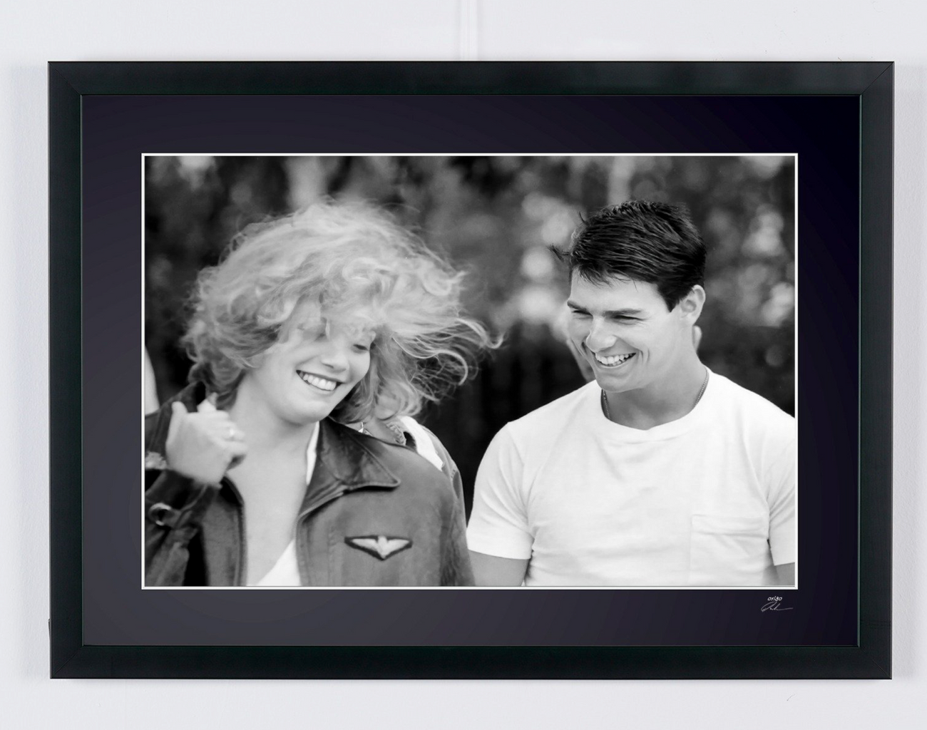 Photographie d’art de Tom Cruise dans Top Gun, encadrée à la main — édition limitée de 30 exemplaires numérotés.