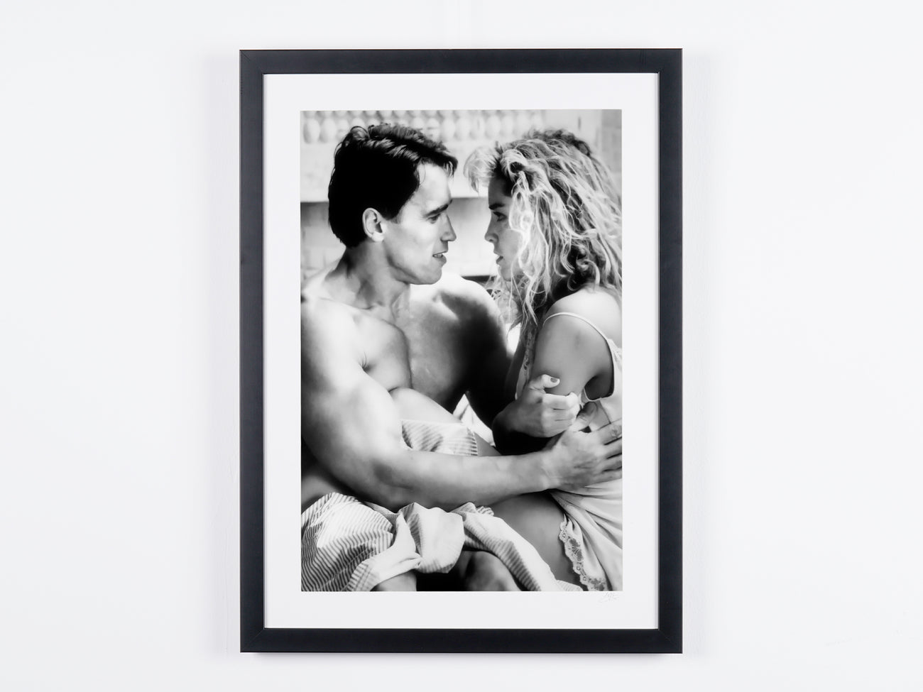 Fine art photograph of Arnold Schwarzenegger in Total Recall, hand-framed — limited edition of 30 numbered prints.