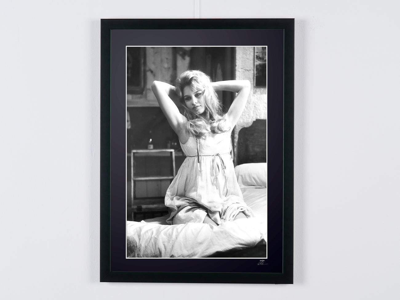 Fine art photograph of Brigitte Bardot in Voulez-vous danser avec moi, hand-framed — limited edition of 30 numbered prints.