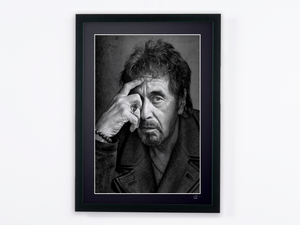 Al Pacino - Iconic Legend — framed cinema photograph, Fine Art print