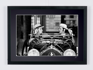 Alain Delon & Jean Paul Belmondo - Borsalino 1974 — framed cinema photograph, Fine Art print