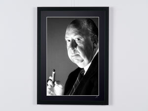 Alfred Hitchcock — framed cinema photograph, Fine Art print