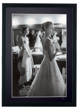 Audrey Hepburn and Grace Kelly - 28 Academy Award Hollywood — framed cinema photograph, Fine Art print