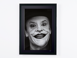 Batman (1989) - Jack Nicholson (the Joker), close-up on the grin — framed cinema photograph, Fine Art print