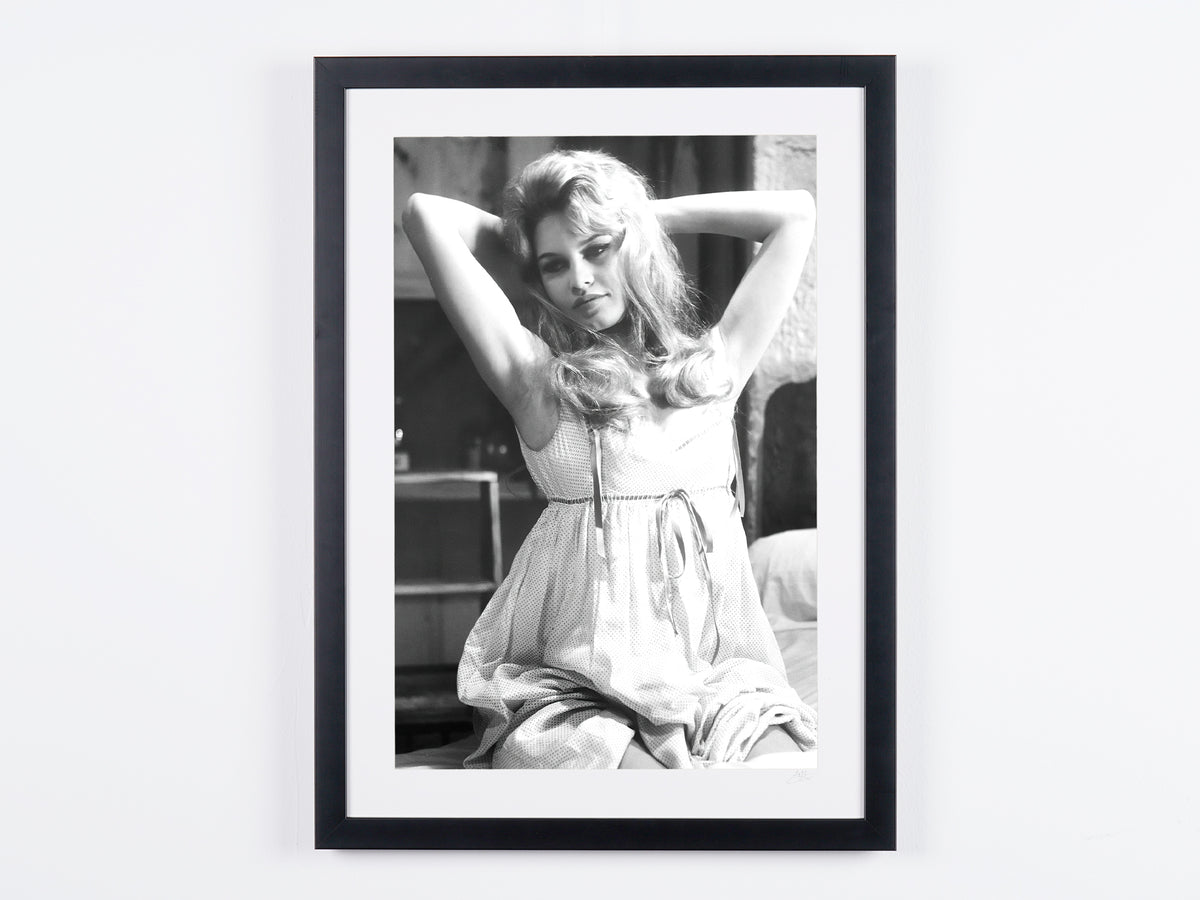 Brigitte Bardot 1957 — framed cinema photograph, Fine Art print