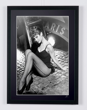 Brigitte Bardot - On the set of Doctor at Sea, 1955. — framed cinema photograph, Fine Art print