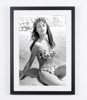 Brigitte Bardot - First appearance at the 6th Cannes International Film — framed cinema photograph, Fine Art print