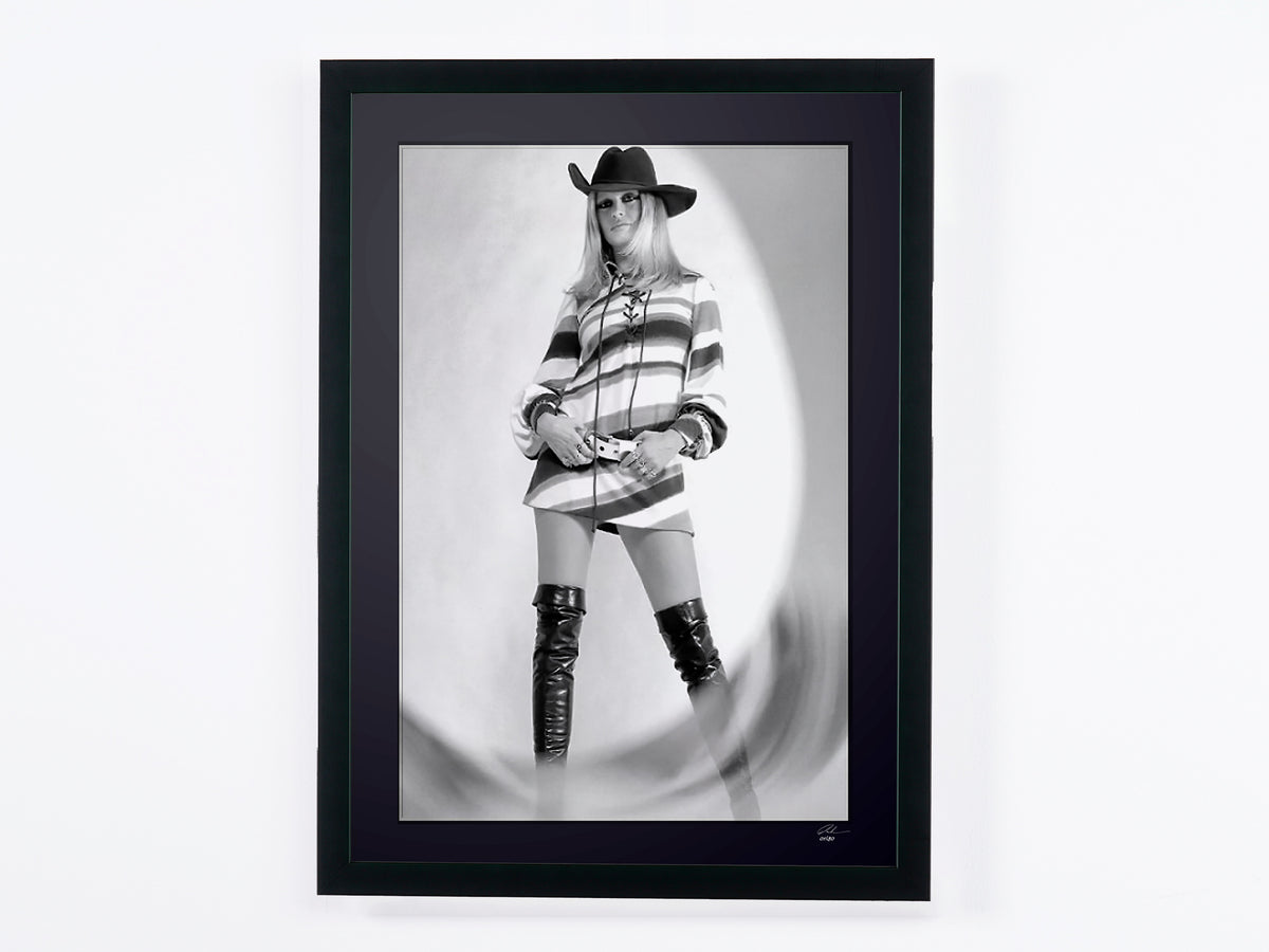Brigitte Bardot Circa 1960 — ingelijste filmfoto, Fine Art print