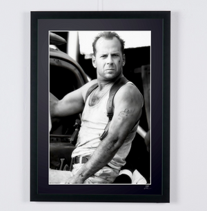 Bruce Willis as John McClane - Die Hard with a Vengeance (1995) — framed cinema photograph, Fine Art print