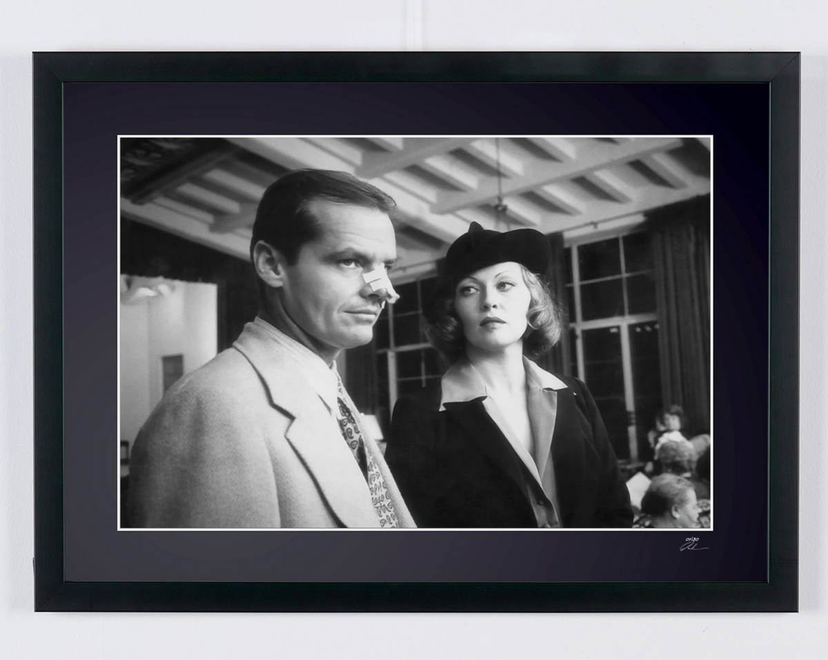 Fine art photograph of Jack Nicholson in Chinatown, hand-framed — limited edition of 30 numbered prints.