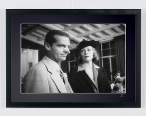 Chinatown 1974 - Jack Nicholson and Faye Dunaway — framed cinema photograph, Fine Art print