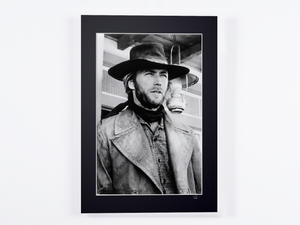 Clint Eastwood as The Stranger High Plains Drifter 1973 — framed cinema photograph, Fine Art print