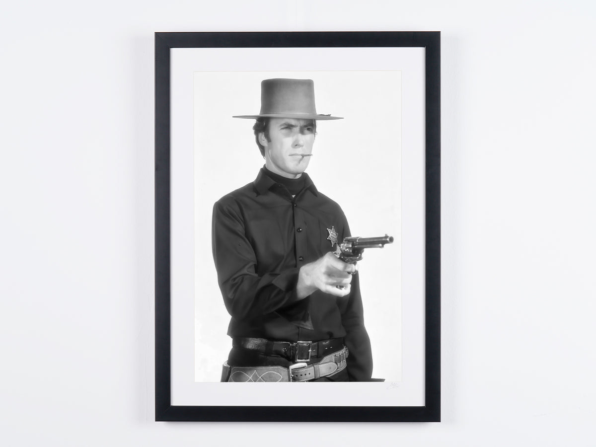 Hang 'Em High (1968) - Clint Eastwood (Marshal Jed Cooper) — framed cinema photograph, Fine Art print