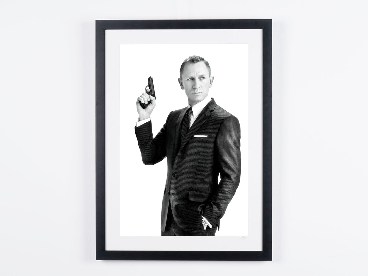 James Bond - Daniel Craig — fotografía de cine enmarcada, impresión Fine Art