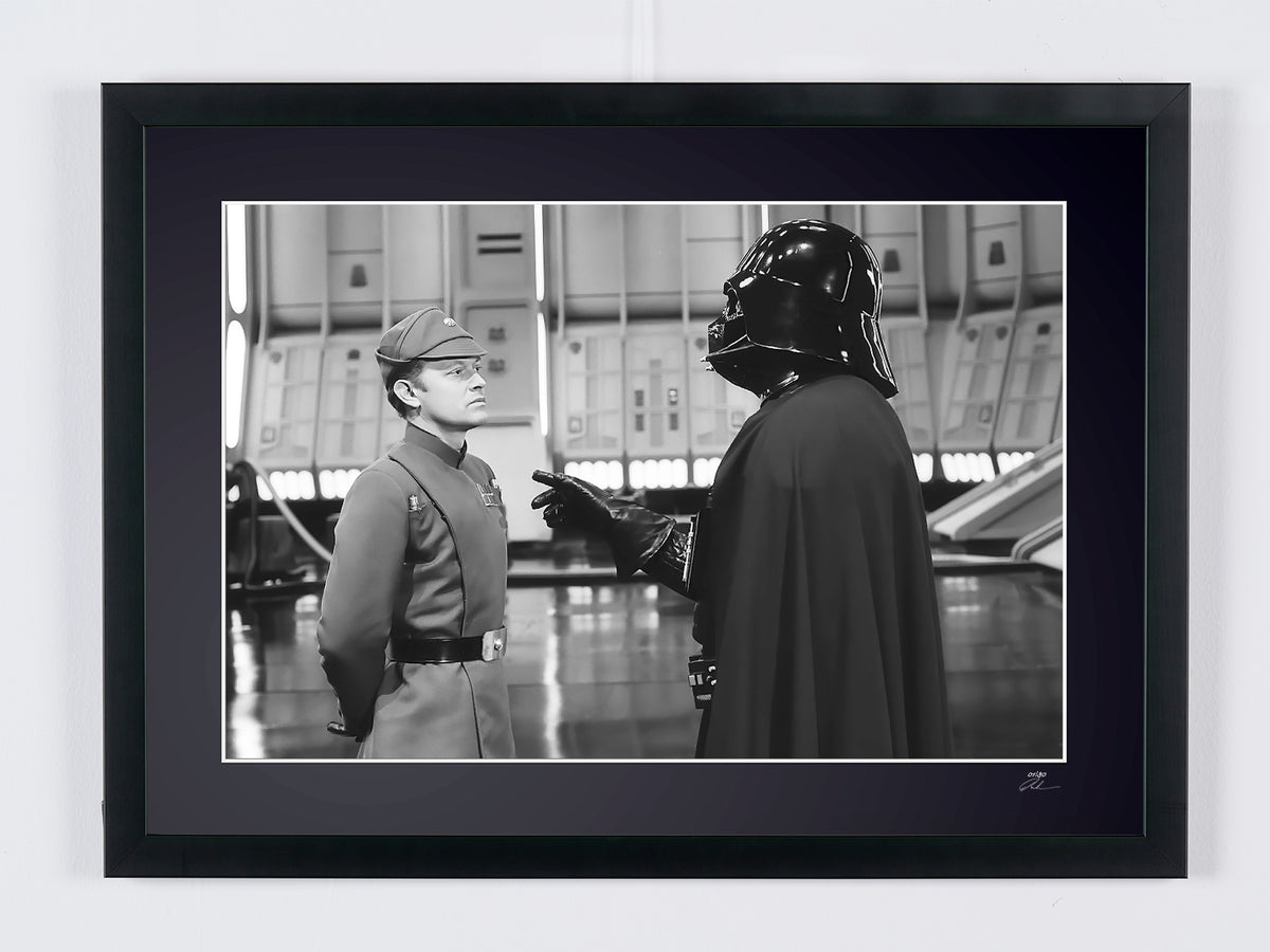 Star Wars Episode VI: Return of the Jedi - Darth Vader with Major Key — framed cinema photograph, Fine Art print