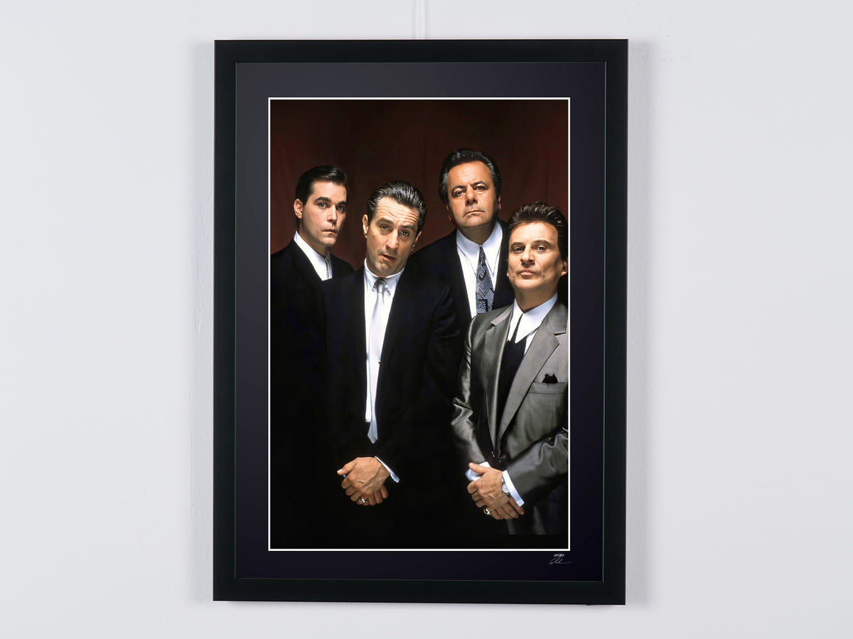 Photographie d’art de Robert De Niro dans Les Affranchis, encadrée à la main — édition limitée de 30 exemplaires numérotés.