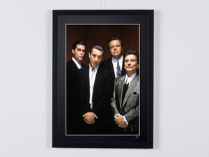 Goodfellas (1990) -Robert De Niro (James Conway) & Cast — photographie de cinéma encadrée, tirage Fine Art