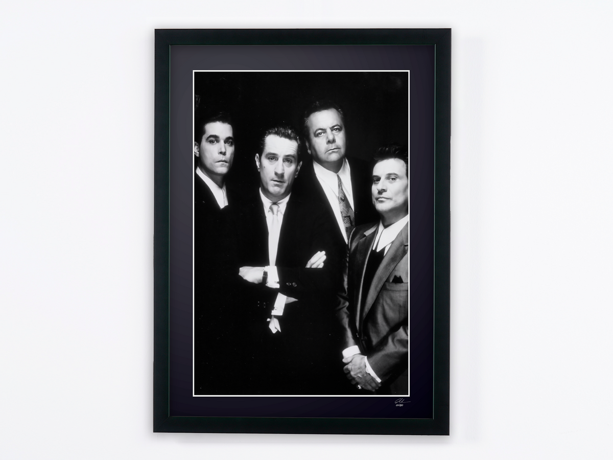 Fotografía de arte de Robert De Niro en Les Affranchis, enmarcada a mano — edición limitada de 30 ejemplares numerados.