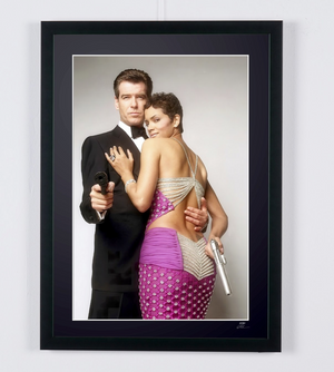James Bond - Die Another Day - Pierce Brosnan (007) and Halle Berry (Jinx) — framed cinema photograph, Fine Art print