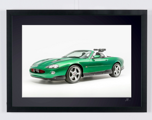 James Bond - Die Another Day - Zao's Jaguar XKR — framed cinema photograph, Fine Art print