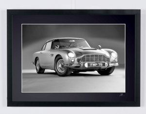 James Bond 007: Goldfinger - Aston Martin DB5 — framed cinema photograph, Fine Art print