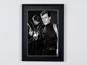 James Bond - Live and Let Die - Roger Moore as James Bond 007 — framed cinema photograph, Fine Art print
