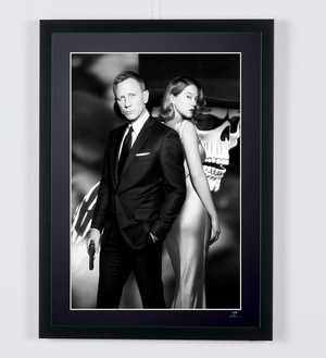 James Bond 007: Spectre - Daniel Craig (007) & Léa Seydoux (Madeleine) — framed cinema photograph, Fine Art print