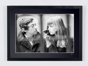 Jane Birkin & Serge Gainsbourg Paris 1969 — framed cinema photograph, Fine Art print