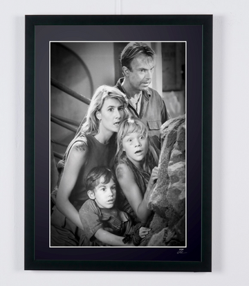 Jurassic Park (1993) — Sam Neill, Laura Dern, Joseph Mazzello and Ariana Richards — Alan Grant, Ellie Sattler, Tim Murphy and Lex Murphy (1)