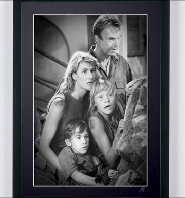 Jurassic Park (1993) — Sam Neill, Laura Dern, Joseph Mazzello and Ariana Richards — Alan Grant, Ellie Sattler, Tim Murphy and Lex Murphy (3)