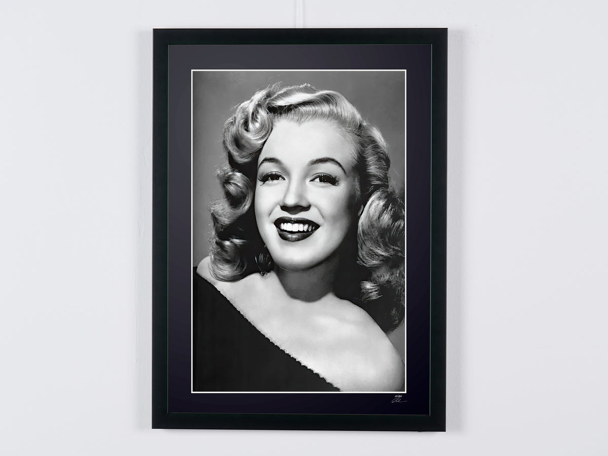 Photographie d’art de Marilyn Monroe dans Ladies of the Chorus, encadrée à la main — édition limitée de 30 exemplaires numérotés.