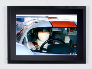 Le Mans (1971) - Steve McQueen, Porsche 917 K — photographie de cinéma encadrée, tirage Fine Art