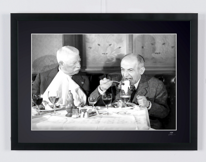 The Tattoo (1968) — Louis de Funès and Jean Gabin — Félicien Mézeray and Legrain