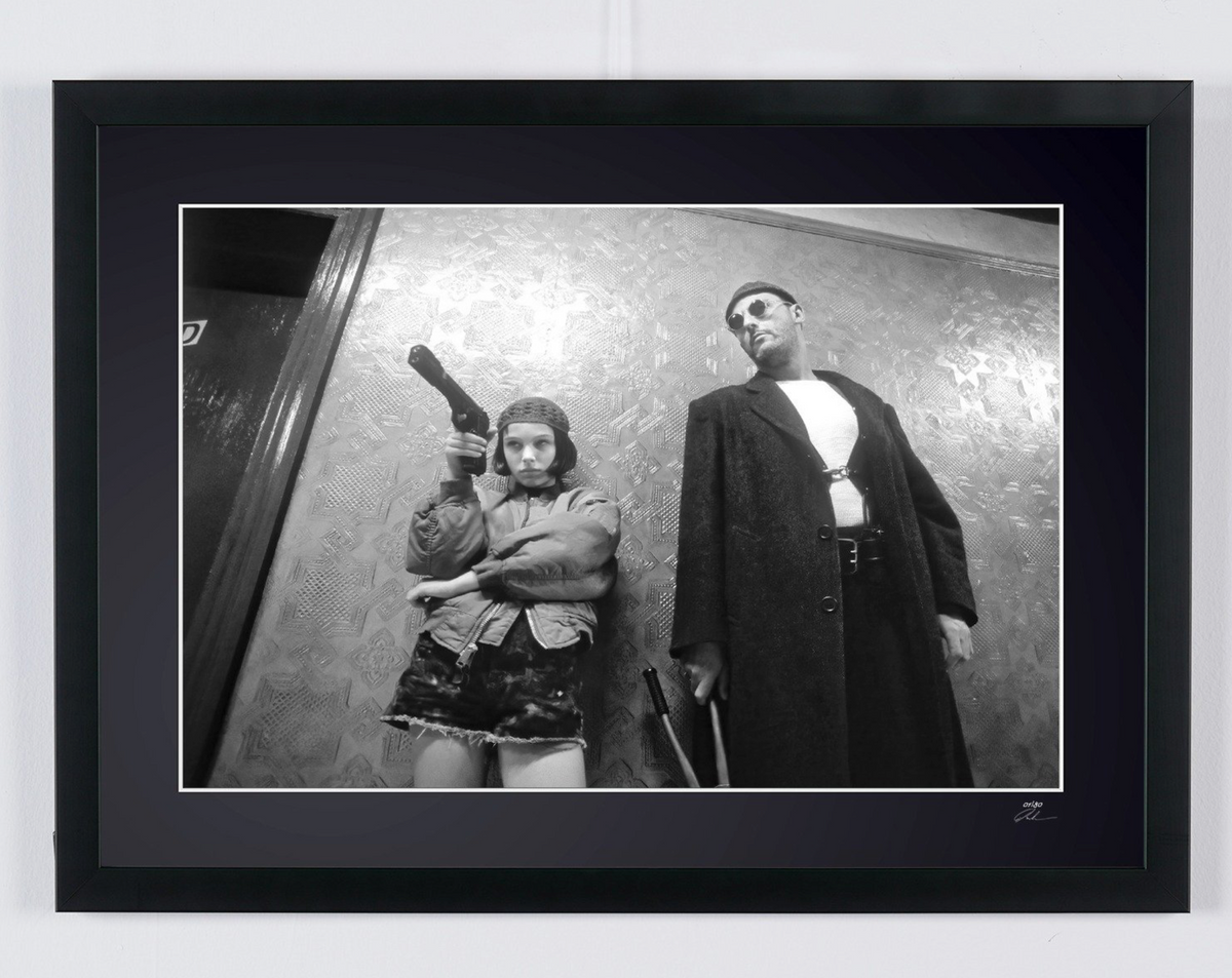 Fine art photograph of Natalie Portman in Léon, hand-framed — limited edition of 30 numbered prints.