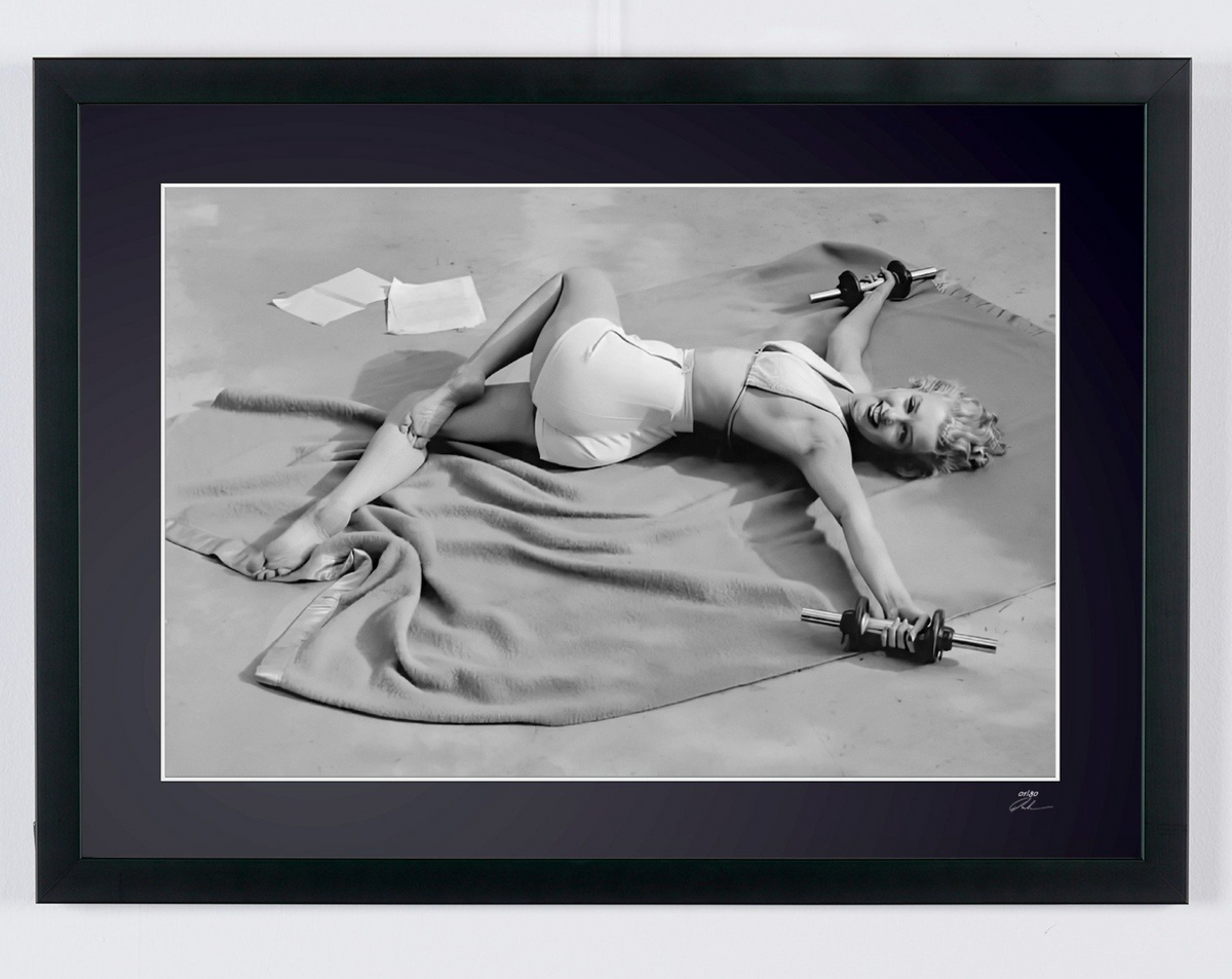 Fine art photograph of Marilyn Monroe in Marilyn Monroe — Los Angeles 1953, hand-framed — limited edition of 30 numbered prints.