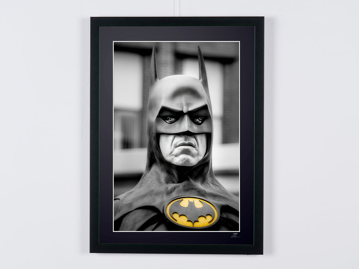 Batman Returns (1992) - Michael Keaton as Batman — framed cinema photograph, Fine Art print
