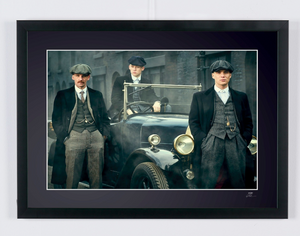 Peaky Blinders - Cillian Murphy, Paul Anderson & Joe Cole — framed cinema photograph, Fine Art print