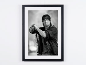 Rambo (2008) - Sylvester Stallone as Rambo — framed cinema photograph, Fine Art print