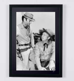 Rawhide The Backshooter 1964 - Clint Eastwood as Rowdy Yates — framed cinema photograph, Fine Art print